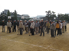 第4回アーバンホール杯宇野学区・三勲学区グラウンドゴルフ大会